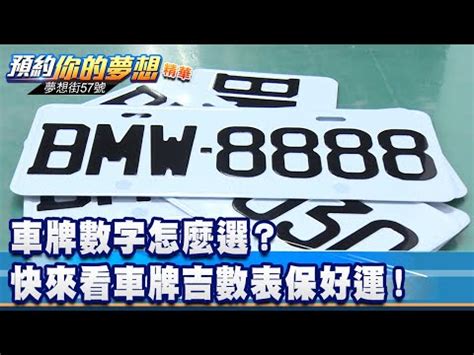 車牌號碼 吉凶|車牌數字怎麼選，快來看車牌數字吉凶對照表